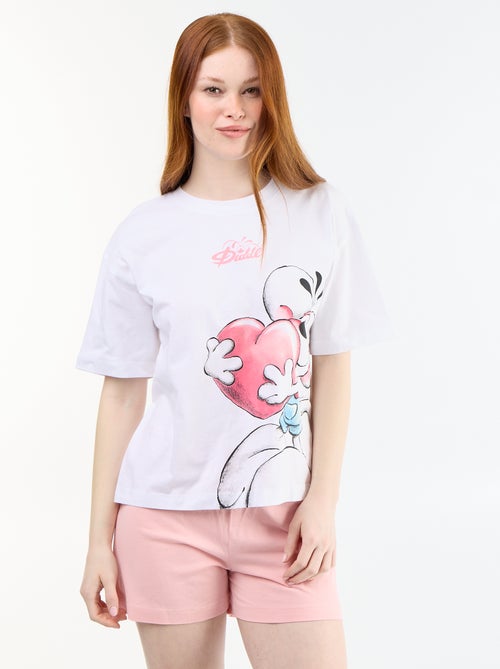 Conjunto de pijama 'Diddle' calções + t-shirt - 2 peças - Kiabi