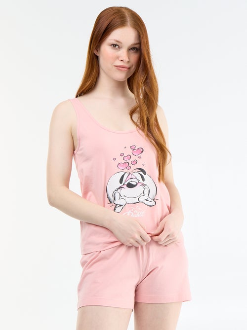 Conjunto de pijama 'Diddle' calções + top de alças - 2 peças - Kiabi