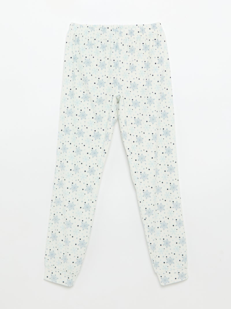 Conjunto de pijama 'Disney' 'Frozen' de veludo Azul - Kiabi