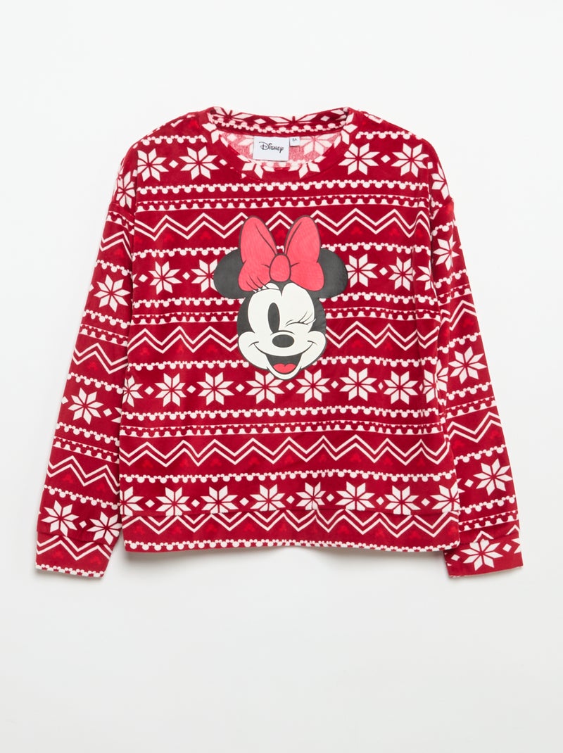 Conjunto de pijama 'Disney' 'Frozen' de veludo Vermelho - Kiabi