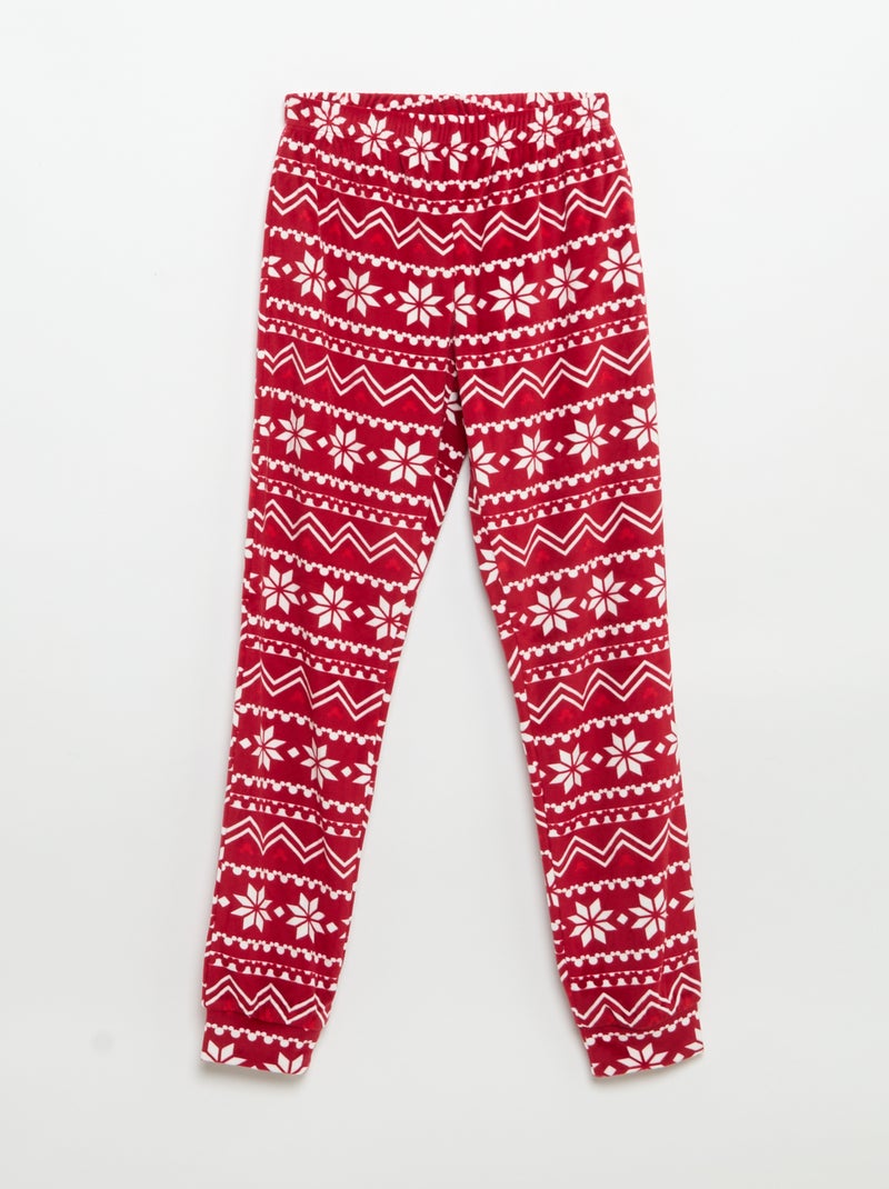 Conjunto de pijama 'Disney' 'Frozen' de veludo Vermelho - Kiabi