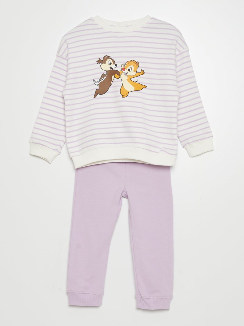 Conjunto de pijama 'Disney' sweatshirt + calças - 2 peças BRANCO - Kiabi