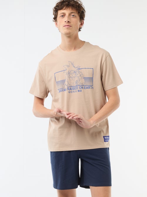 Conjunto de pijama 'Dragon Ball' t-shirt + calções - 2 peças - Kiabi
