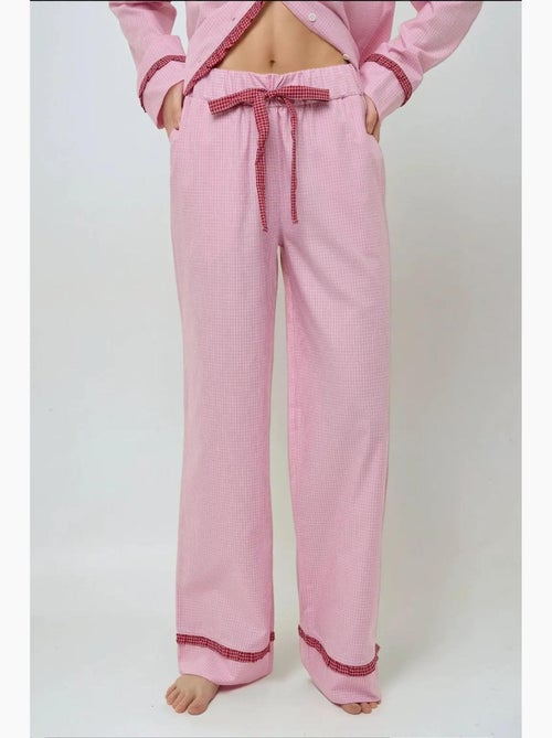 Conjunto de pijama em algodão aos quadrados com colarinho de camisa hiccup - Kiabi Conjunto de pijama em algodão aos quadrados com colarinho de camisa hiccup - Kiabi