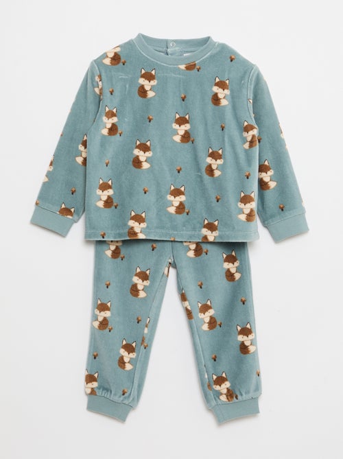 Conjunto de pijama em algodão - Kiabi
