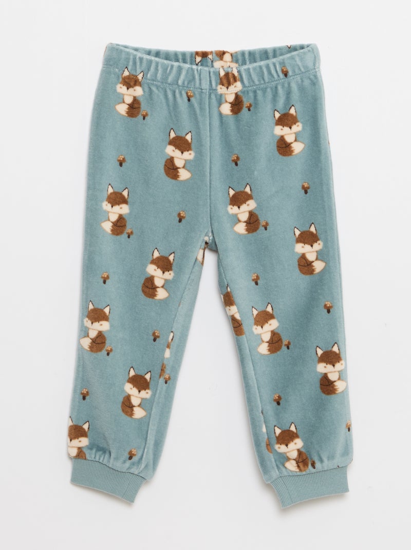 Conjunto de pijama em algodão Azul - Kiabi