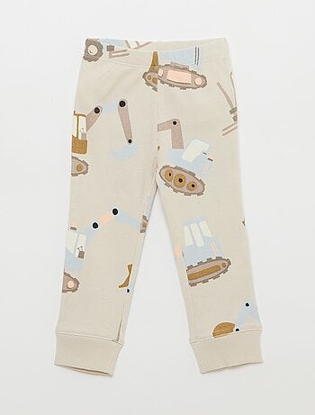 Conjunto de pijama em algodão canelado - 2 peças