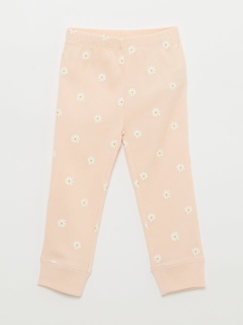 Conjunto de pijama em algodão canelado - 2 peças - Kiabi