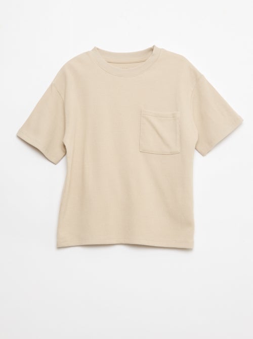 Conjunto de pijama em algodão liso - Kiabi