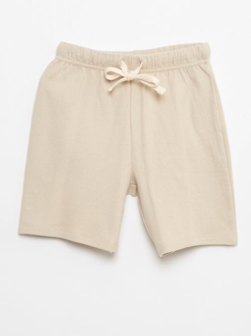 Conjunto de pijama em algodão liso - Kiabi