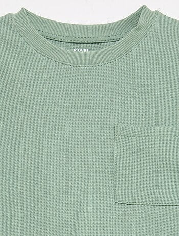 Conjunto de pijama em algodão liso