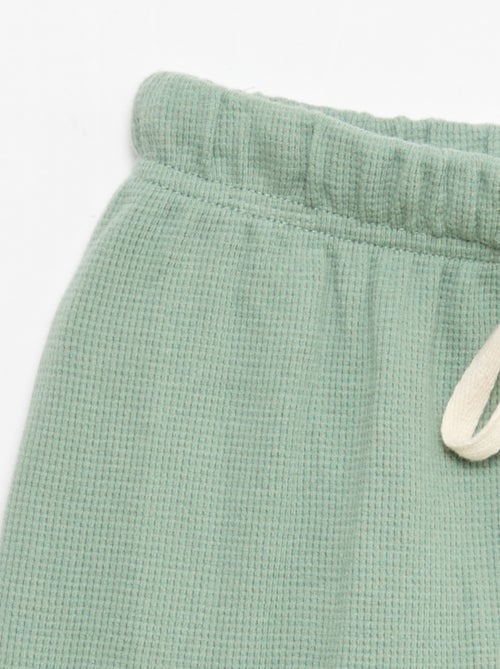 Conjunto de pijama em algodão liso - Kiabi