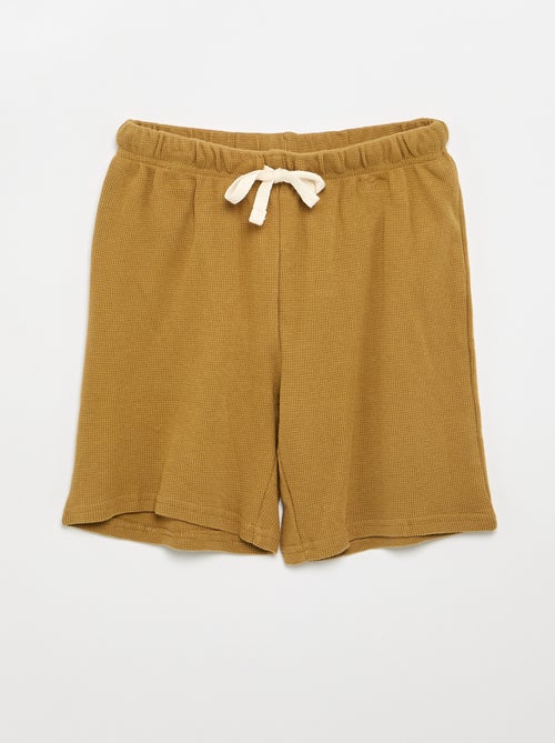 Conjunto de pijama em algodão liso - Kiabi