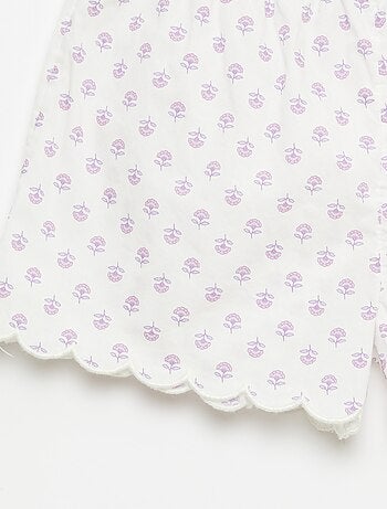 Conjunto de pijama em algodão