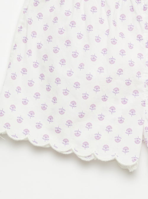 Conjunto de pijama em algodão - Kiabi