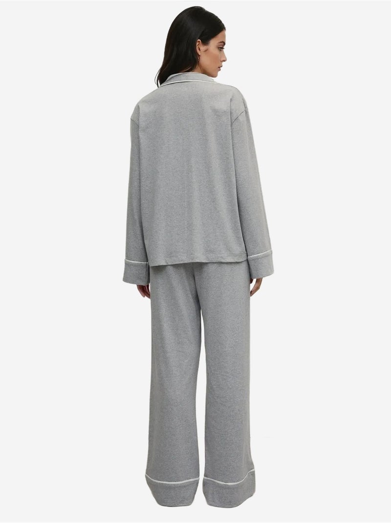 Conjunto de pijama em algodão soft touch hiccup Cinza claro - Kiabi