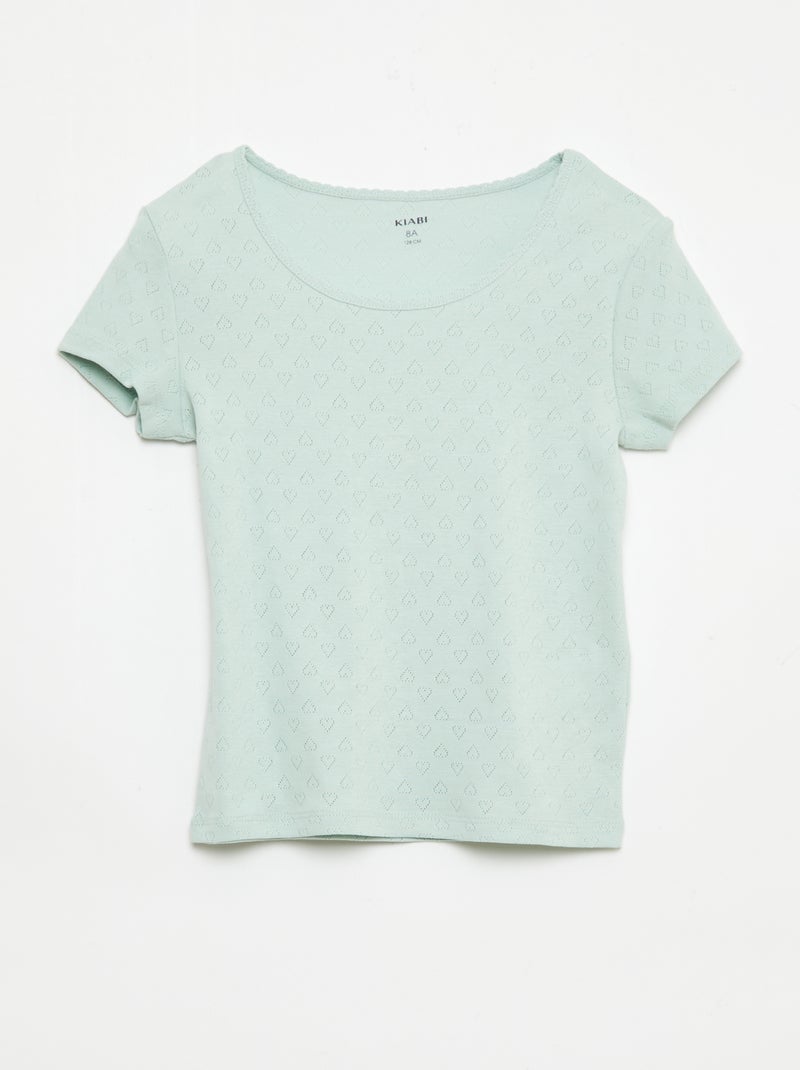 Conjunto de pijama em algodão Verde - Kiabi