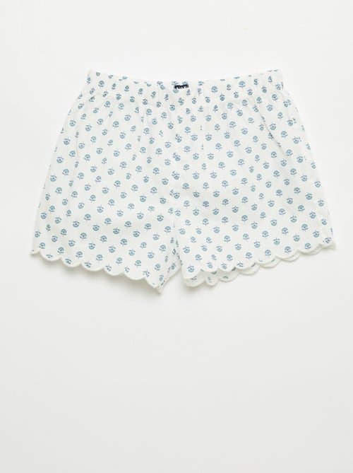 Conjunto de pijama em algodão - Kiabi