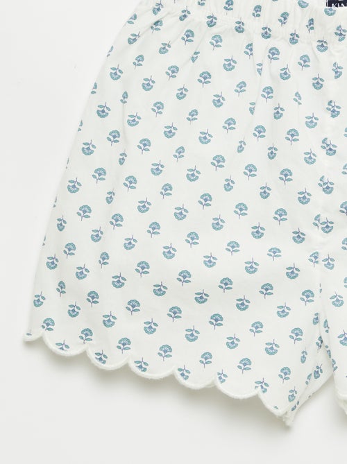 Conjunto de pijama em algodão - Kiabi