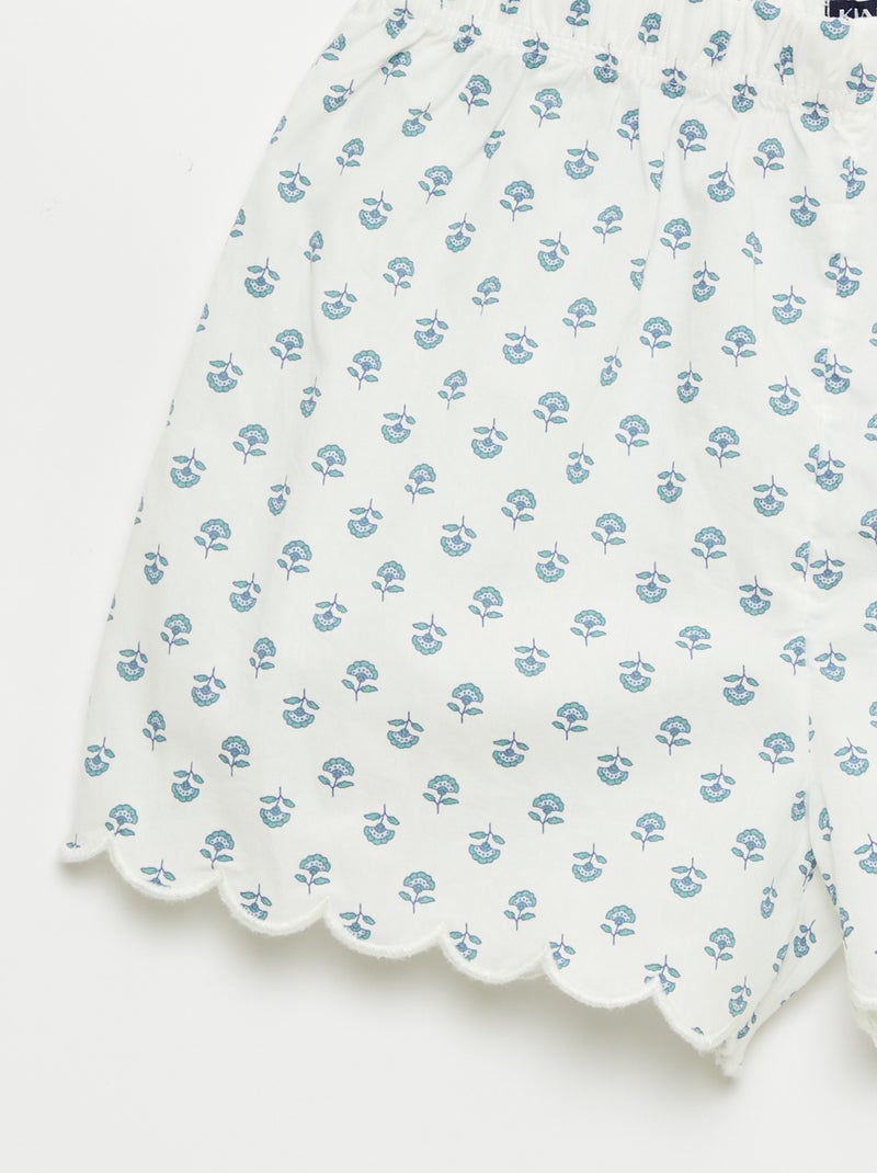 Conjunto de pijama em algodão Verde - Kiabi