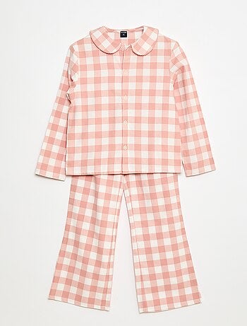 Conjunto de pijama em flanela de algodão