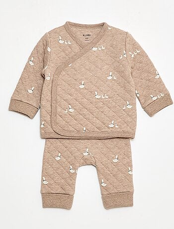 Conjunto de pijama em jersey de algodão
