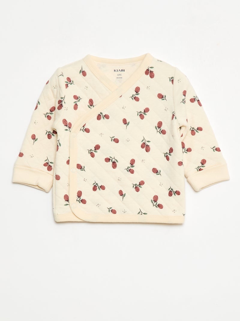 Conjunto de pijama em jersey de algodão Branco - Kiabi