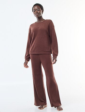 Conjunto de pijama jersey liso