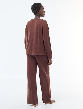 Conjunto de pijama jersey liso