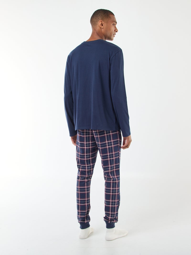 Conjunto de pijama em jersey 'Mickey' 'Disney' t-shirt + calças - 2 peças Azul - Kiabi