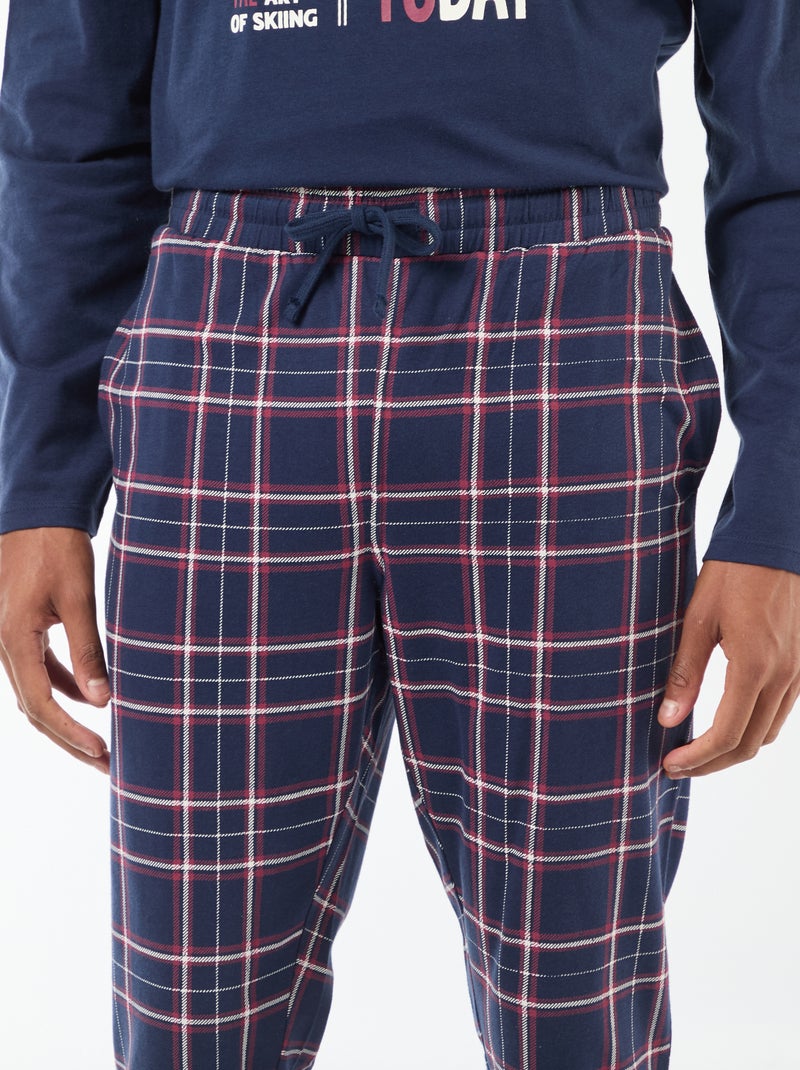 Conjunto de pijama em jersey 'Mickey' 'Disney' t-shirt + calças - 2 peças Azul - Kiabi