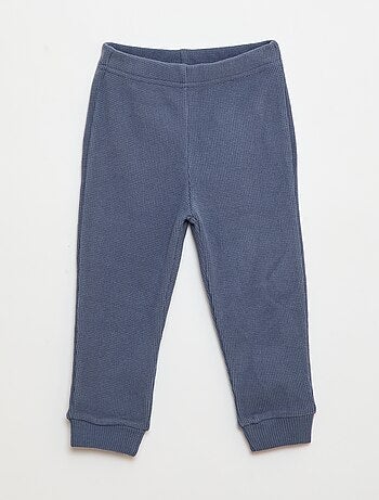 Conjunto de pijama em malha suave - 2 peças