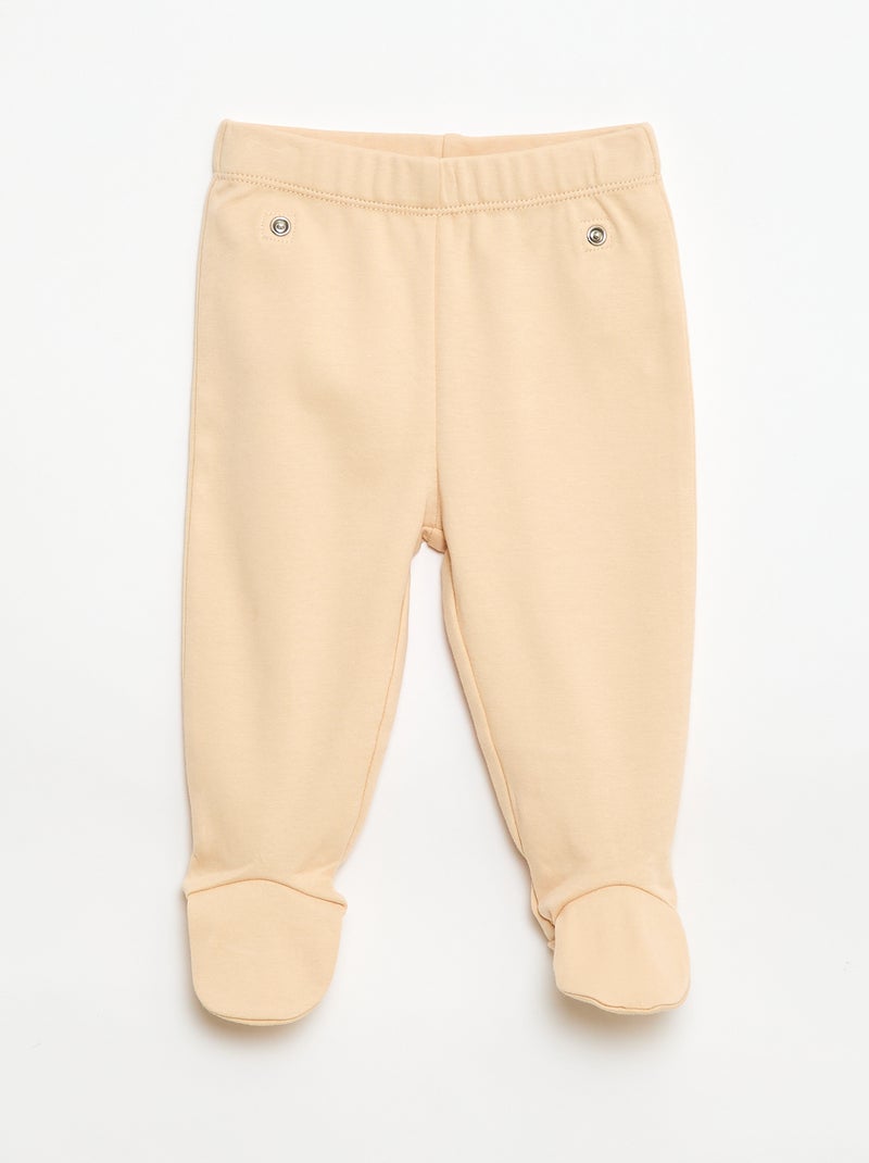 Conjunto de pijama em moletom - 2 peças Branco - Kiabi