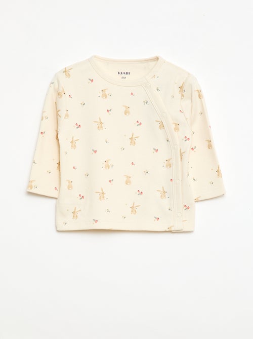 Conjunto de pijama em moletom - 2 peças - Kiabi