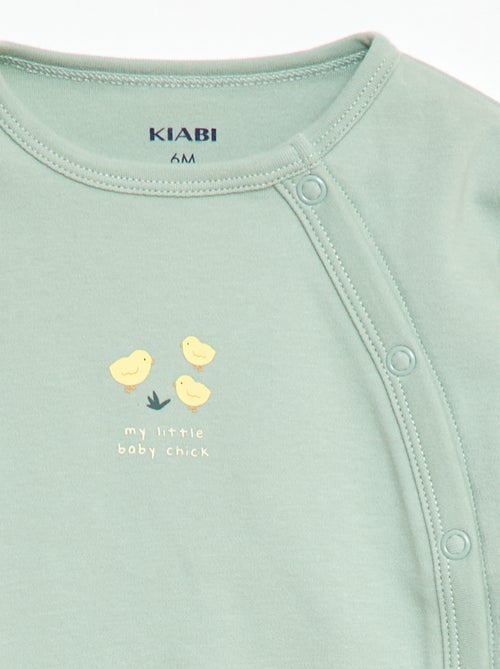 Conjunto de pijama em moletom - 2 peças - Kiabi