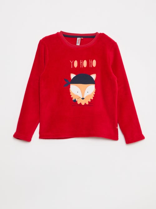 Conjunto de pijama em polar - 2 peças - Kiabi