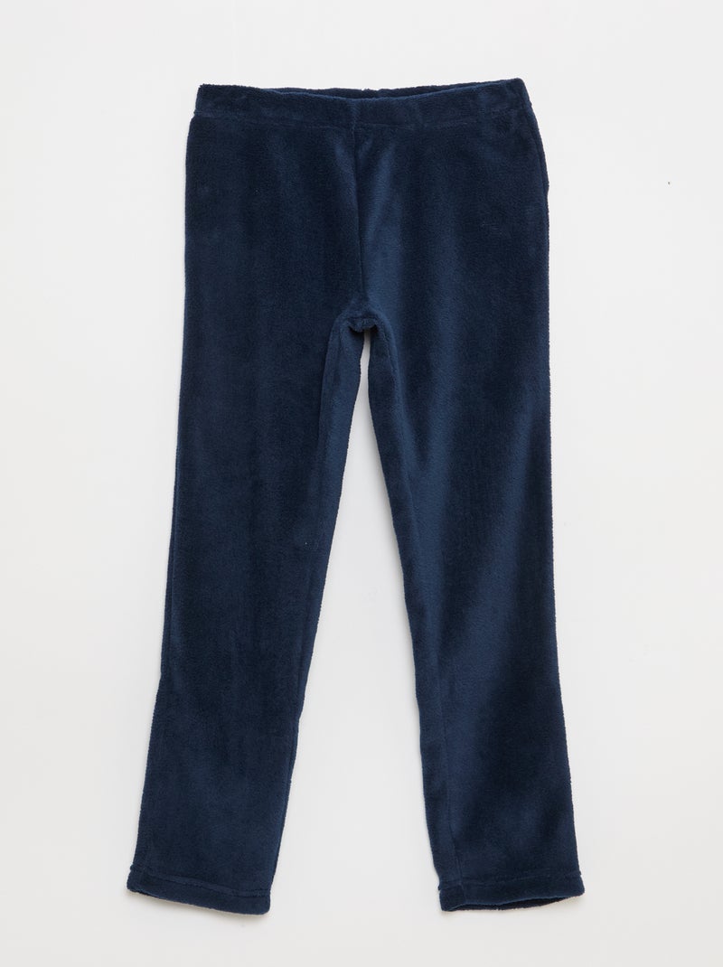 Conjunto de pijama em polar - 2 peças Vermelho - Kiabi