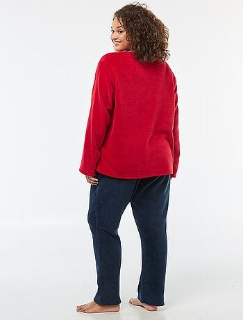 Conjunto de pijama em polar - 2 peças