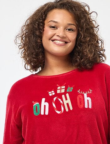 Conjunto de pijama em polar - 2 peças