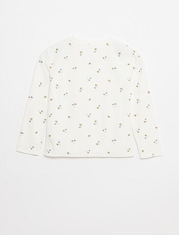 Conjunto de pijama em polar sweat + calças - 2 peças