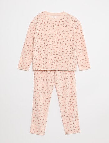 Conjunto de pijama em polar sweat + calças - 2 peças