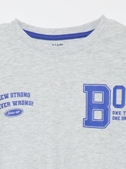 Conjunto de pijama em popelina - 2 peças - Kiabi