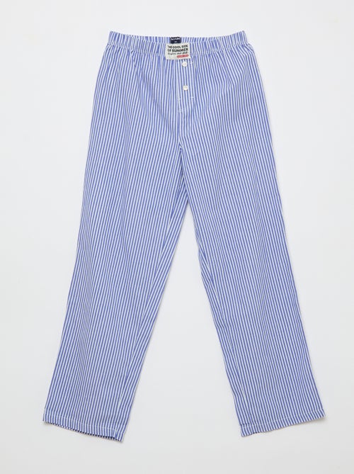 Conjunto de pijama em popelina - 2 peças - Kiabi