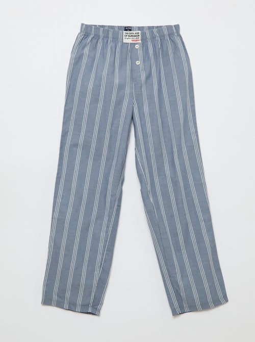 Conjunto de pijama em popelina - 2 peças - Kiabi