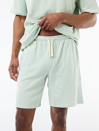 Conjunto de pijama em tecido waffle