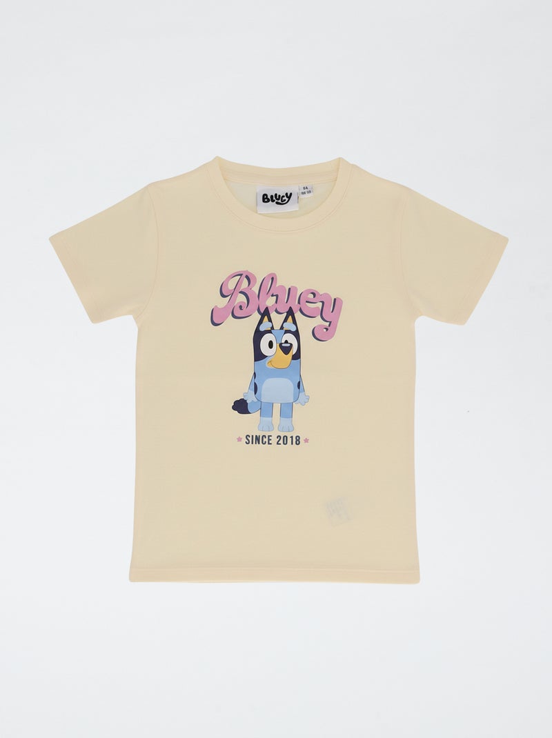Conjunto de pijama estampado 'Bluey' em algodão Rosa - Kiabi