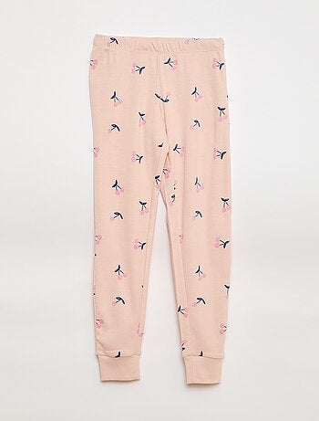 Conjunto de pijama estampado t-shirt + calças - 2 peças