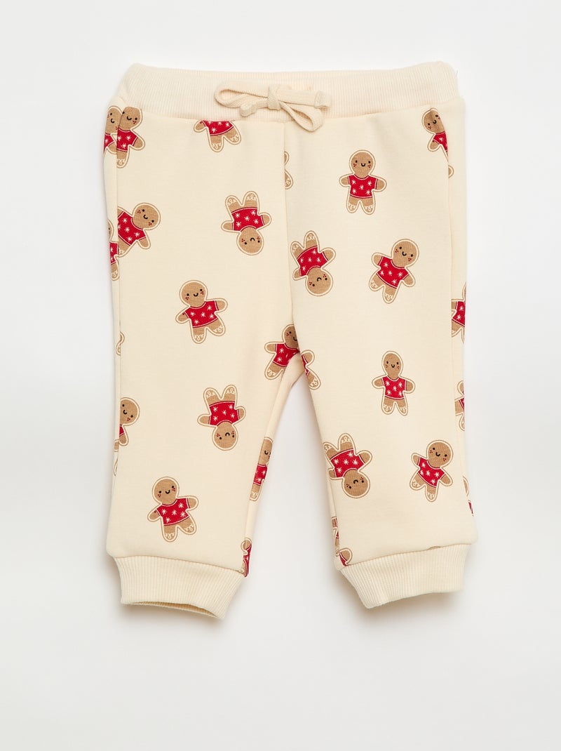 Conjunto de pijama estampado de Natal Branco - Kiabi