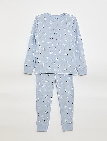 Conjunto de pijama estampado, t-shirt + calças - 2 peças