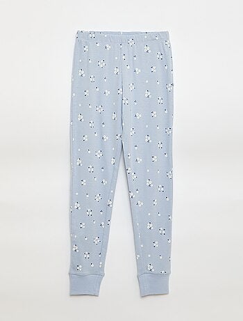 Conjunto de pijama estampado t-shirt + calças - 2 peças
